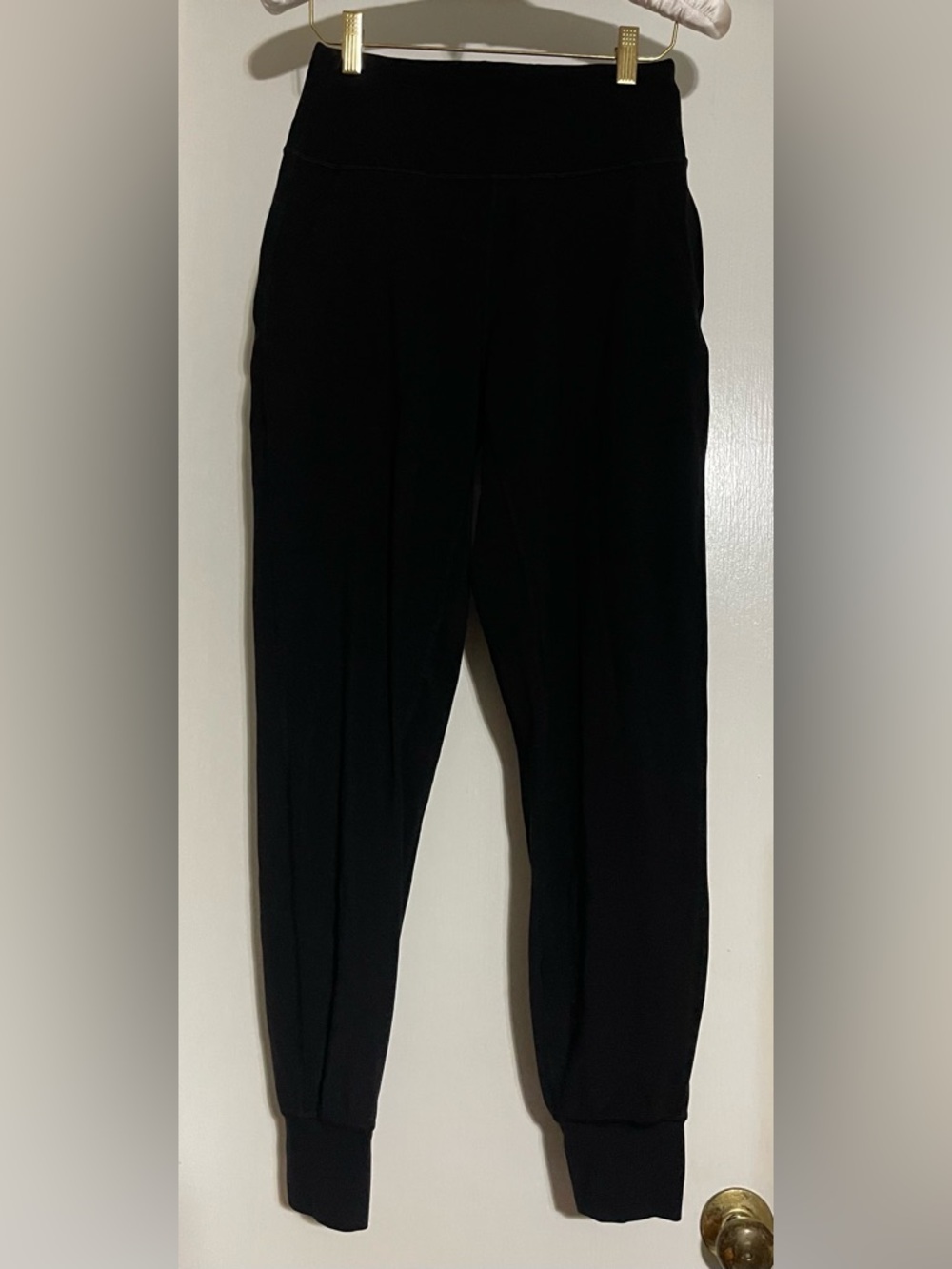 Lululemon Joggers Zip Bottoms Runner Pants Womens 2 Black Running Athletic